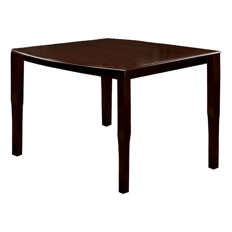Benjara Woodside II Transitional Style Counter Height Table- Espresso Finish