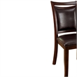 Benjara Woodside Side Chair With Padded Back & Seat- Expresso (Set of 2)