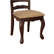 Benjara Townsville Cottage Side Chair- Dark Walnut Finish (Set of 2)
