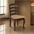 Benjara Townsville Cottage Side Chair- Dark Walnut Finish (Set of 2)