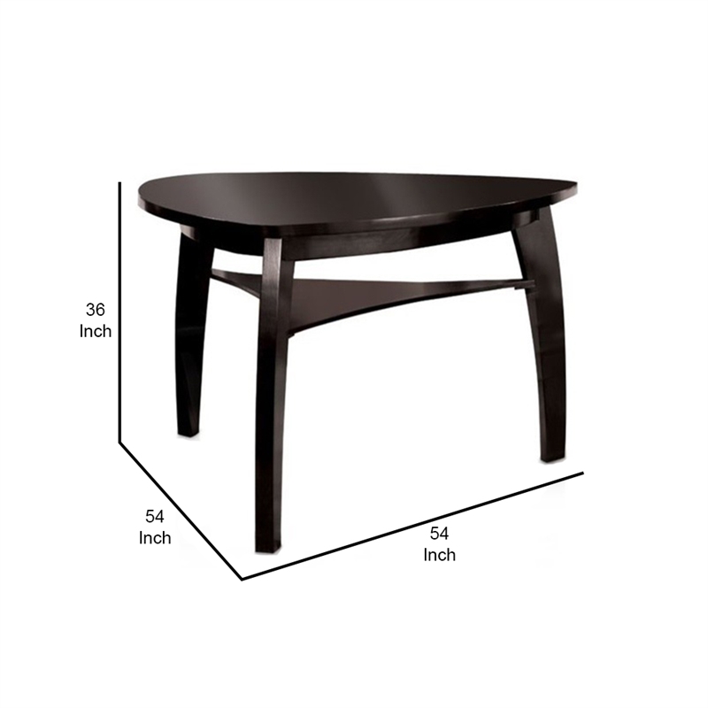 Benjara Hurley Contemporary Style Counter Height Table- Black