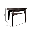 Benjara Hurley Contemporary Style Counter Height Table- Black