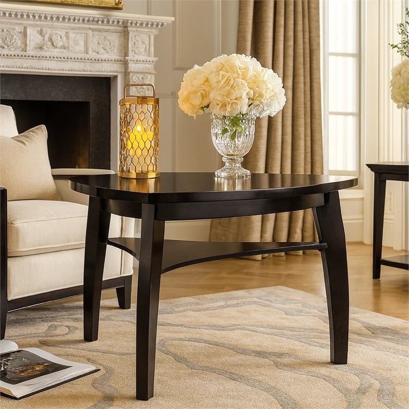 Benjara Hurley Contemporary Style Counter Height Table- Black