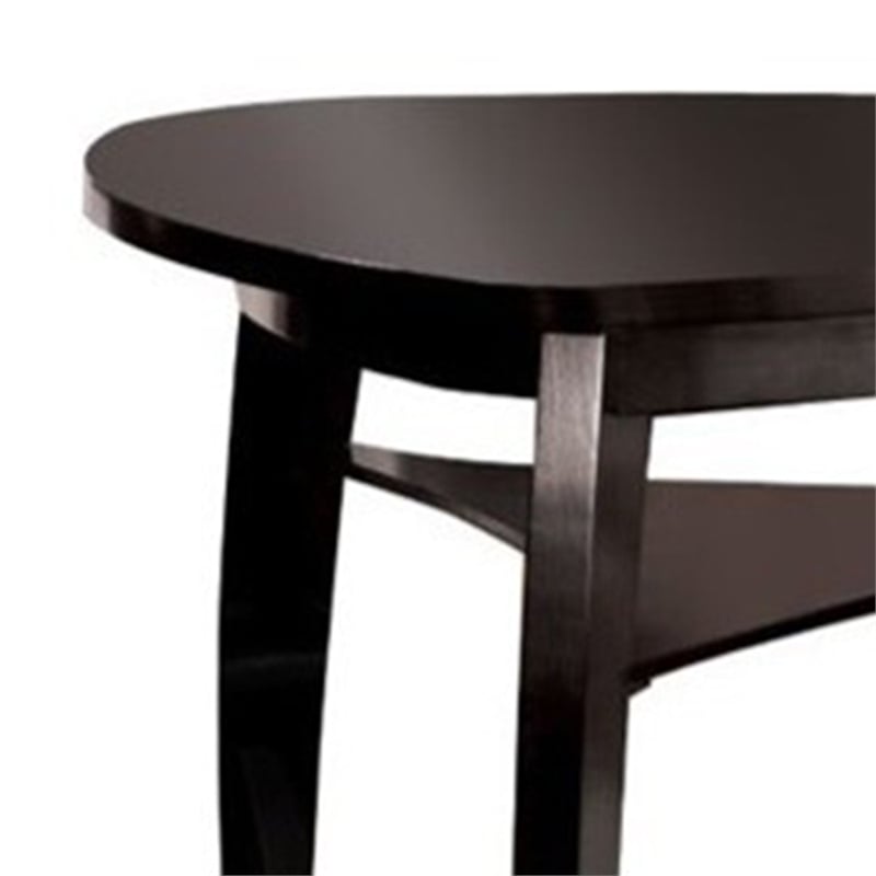 Benjara Hurley Contemporary Style Counter Height Table- Black