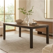 Benjara Marshall Transitional Style Dining Table- Rustic Oak Finish