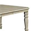 Benjara Holcroft Transitional Style Dining Table- Antiqued White