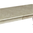 Benjara Holcroft Transitional Style Dining Table- Antiqued White