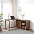 Benjara Fior L Shaped Writing Desk- 56