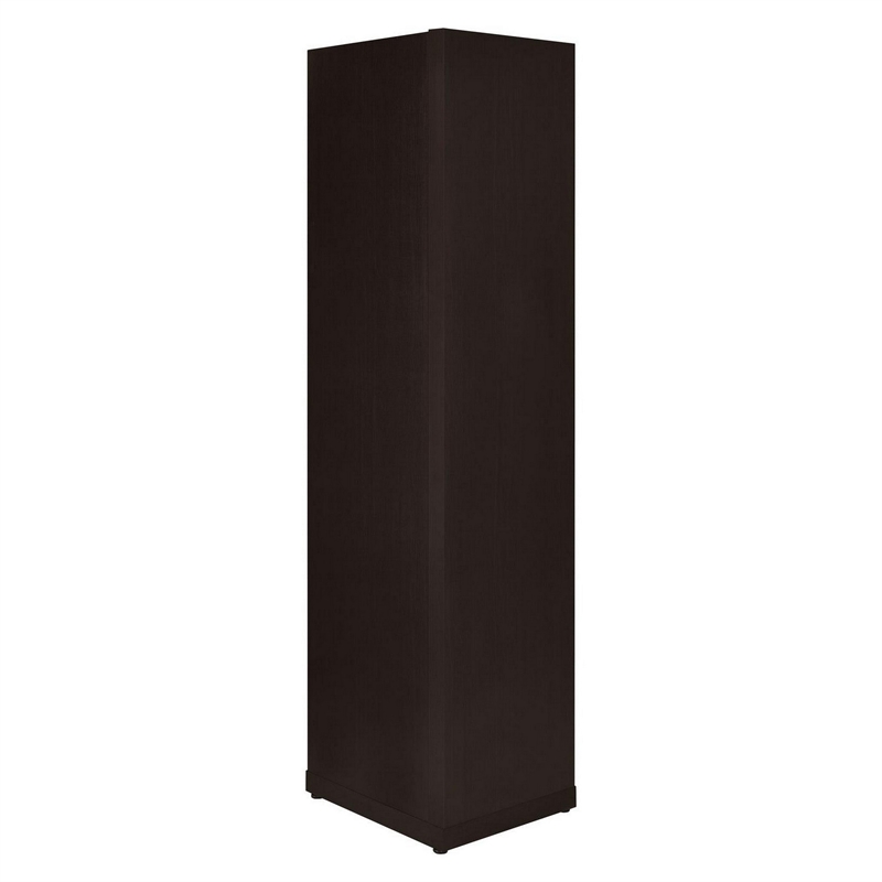 Benjara Radiant Brown Wooden Corner Bookcase