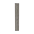 Benjara Spacious Semi Backless Wooden Bookcase- Gray