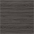 Benjara Spacious Semi Backless Wooden Bookcase- Gray