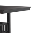 Benjara Transitional Style Counter Height Table- Espresso Brown