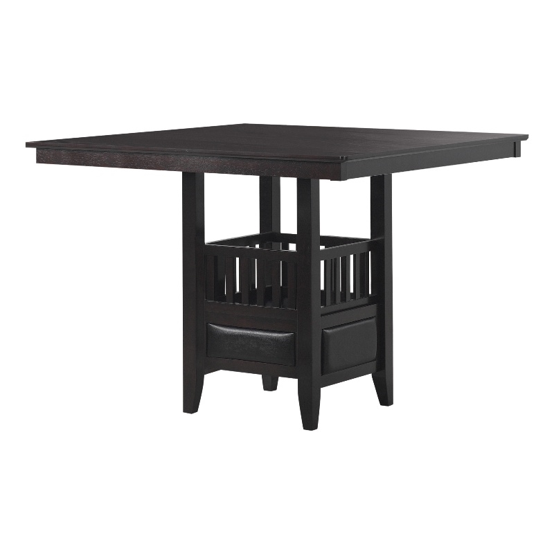 Benjara Transitional Style Counter Height Table- Espresso Brown