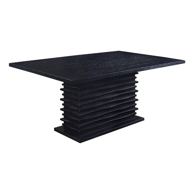 Benjara Elegantly Designed Wooden Dining Table- Black