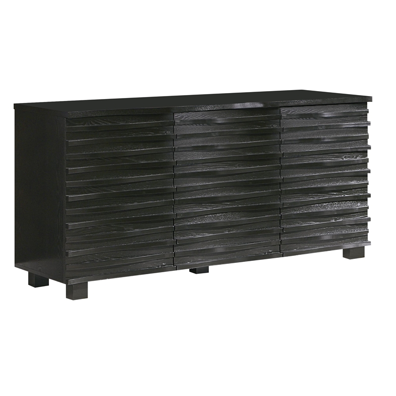 Benjara Wooden Server- Black