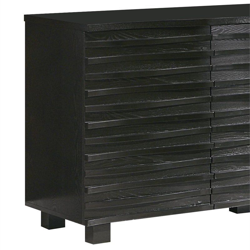 Benjara Wooden Server- Black