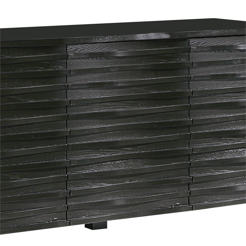 Benjara Wooden Server- Black