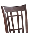Benjara Contemporary Armless Dining Side Chair-Espresso Brown & Black (Set of 2)