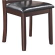 Benjara Contemporary Armless Dining Side Chair-Espresso Brown & Black (Set of 2)