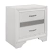 Benjara Lucy 4 Pc Queen Bedroom Set- Faux Leather Channel Tufted- Silver/White