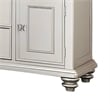 Benjara Full of Elegance Wooden Server- Silver