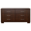 Benjara Bela 4 Piece Queen Bedroom Set- LED Underlight- Dark Brown Wood Finish