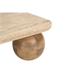 Benjara Cid Drift Coffee Table- Square 36