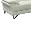 Benjara Faux Leather 2 Piece Sectional In White