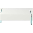 Benjara Wami Coffee Table- Tempered Glass- 53