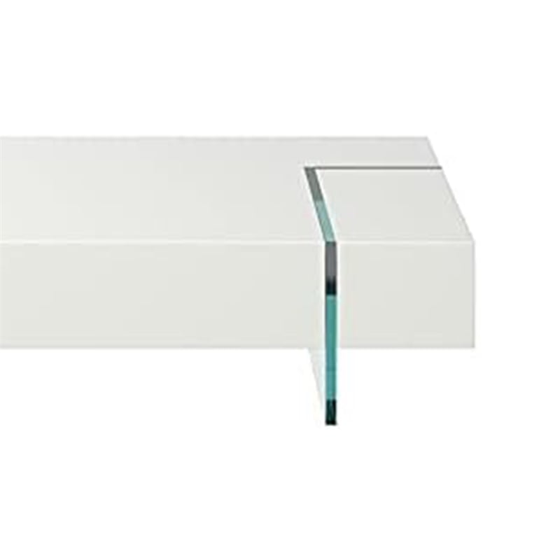 Benjara Wami Coffee Table- Tempered Glass- 53