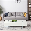 Benjara Wami Coffee Table- Tempered Glass- 53