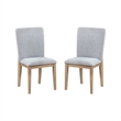 Benjara Emi 5 Piece Dining Table and Chairs Set- Round- Pedestal Base- Oak Brown