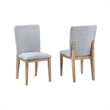 Benjara Emi 5 Piece Dining Table and Chairs Set- Round- Pedestal Base- Oak Brown