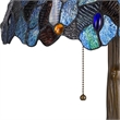 Benjara 2 Bulb Floor Lamp with Mosaic Design Shade- Multicolor