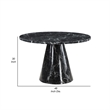 Benjara Olivia Dining Table- Pedestal Base- 48