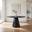 Benjara Olivia Dining Table- Pedestal Base- 48