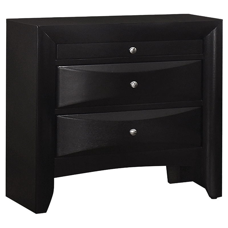 Benjara 4pc Queen Bedroom Set with Storage Headboard and Footboard- Black
