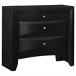 Benjara 4pc Queen Bedroom Set with Storage Headboard and Footboard- Black