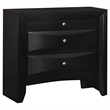 Benjara 5pc Queen Bedroom Set with Storage Headboard and Footboard- Black