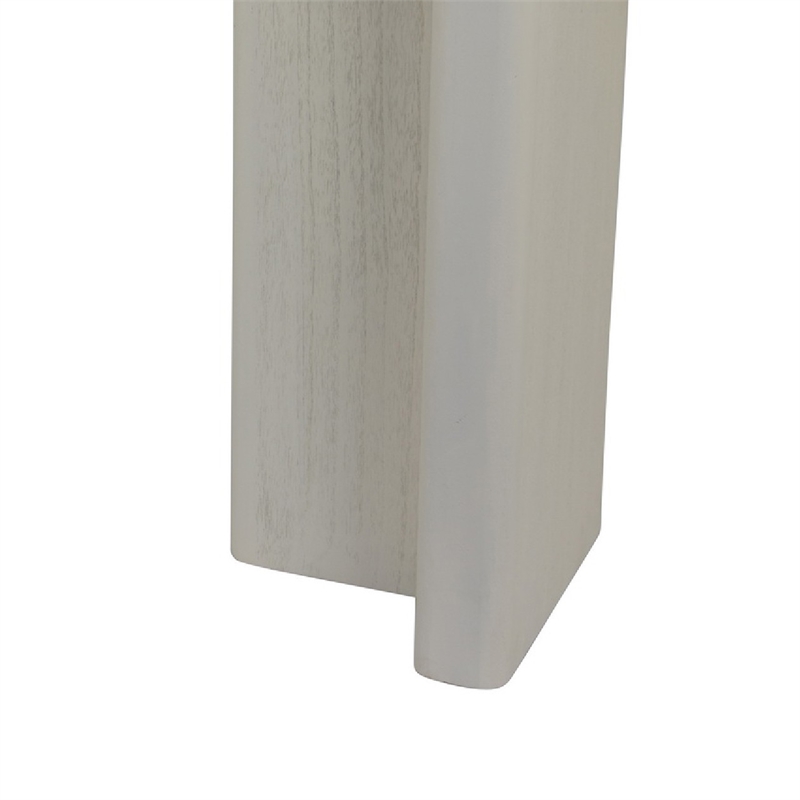 Console Table- White Wood- 63 Inch Rectangular Top with Minimalist Legs
