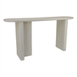 Console Table- White Wood- 63 Inch Rectangular Top with Minimalist Legs