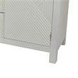 Jack Credenza Sideboard- White Wood- 2 Cabinets and 3 Drawers- 47 Inch