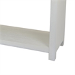 Jack Console Table- White Wood- 3 Drawers and Bottom Shelf- 47 Inch
