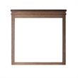Covy Dresser Mirror- 40 Inch Square Frame- Low Distortion- Natural Brown
