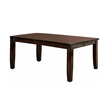 Dicky Extendable 6 Seater Dining Table Set- Dark Cherry Wood- Faux-Leather