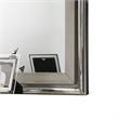 Levy Dresser Mirror- 40 Inch- Light Gray Wood Frame- Low Distortion
