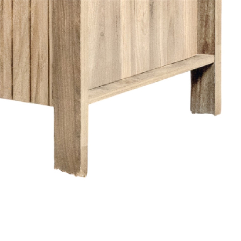 Hay Coffee Table- 47 Inch Rectangular Top- 2 Reeded Drawers- Beige