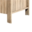 Hay Coffee Table- 47 Inch Rectangular Top- 2 Reeded Drawers- Beige