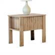 Modern Side End Table- 1 Drawer- Natural Oak Brown- 22x16 Inch Top