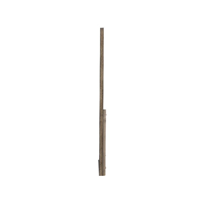 Roxy Dresser Mirror- Curved Top- Rustic Walnut Brown Solid Rubberwood